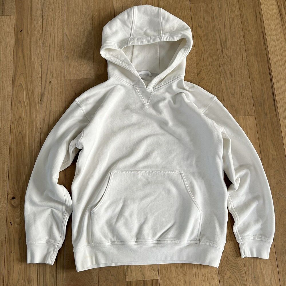 Lululemon All Yours‎ Fleece Pullover Hoodie Women's 10 White SOFT!